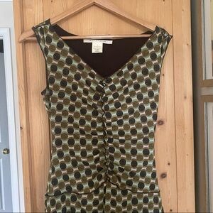 Max Studio polka dot midi dress